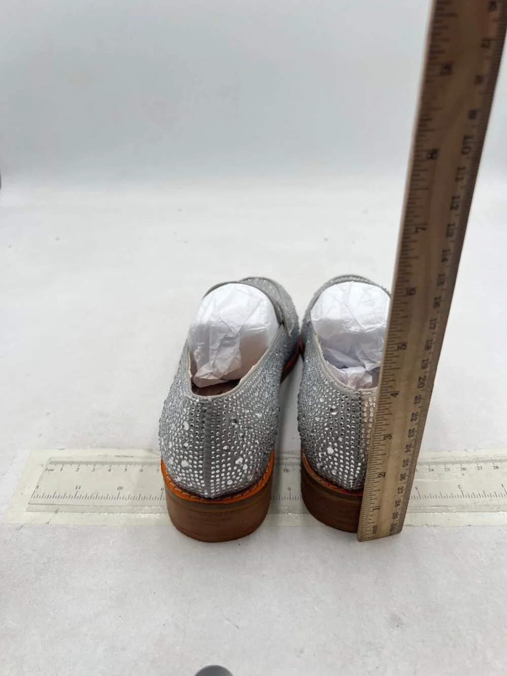 Silver Women's Sparkle Penny Loafer Rhinestone Studded Closed Toe Dressy Shoes